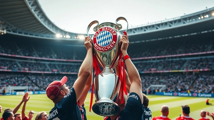 Bayern Munich cùng chiếc cúp Champions League