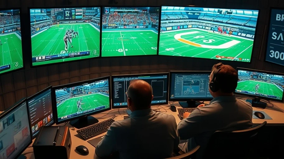 Chuyên gia phân tích bóng đá tại văn phòng.