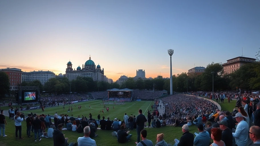 Công viên nổi tiếng ở Berlin xem Champions League