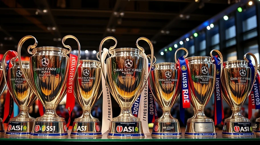 Danh hiệu của các câu lạc bộ nổi tiếng Champions League.