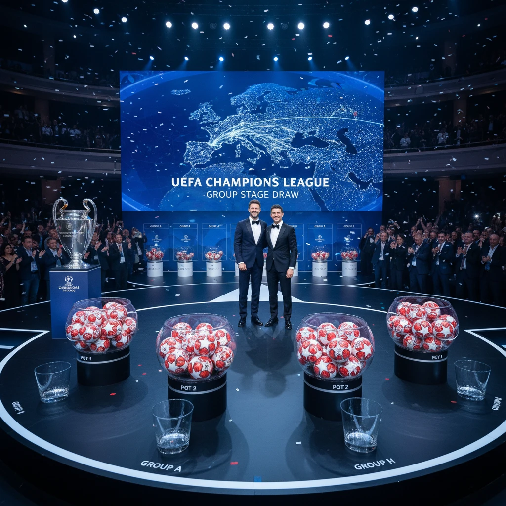 Hình ảnh bốc thăm vòng bảng Champions League