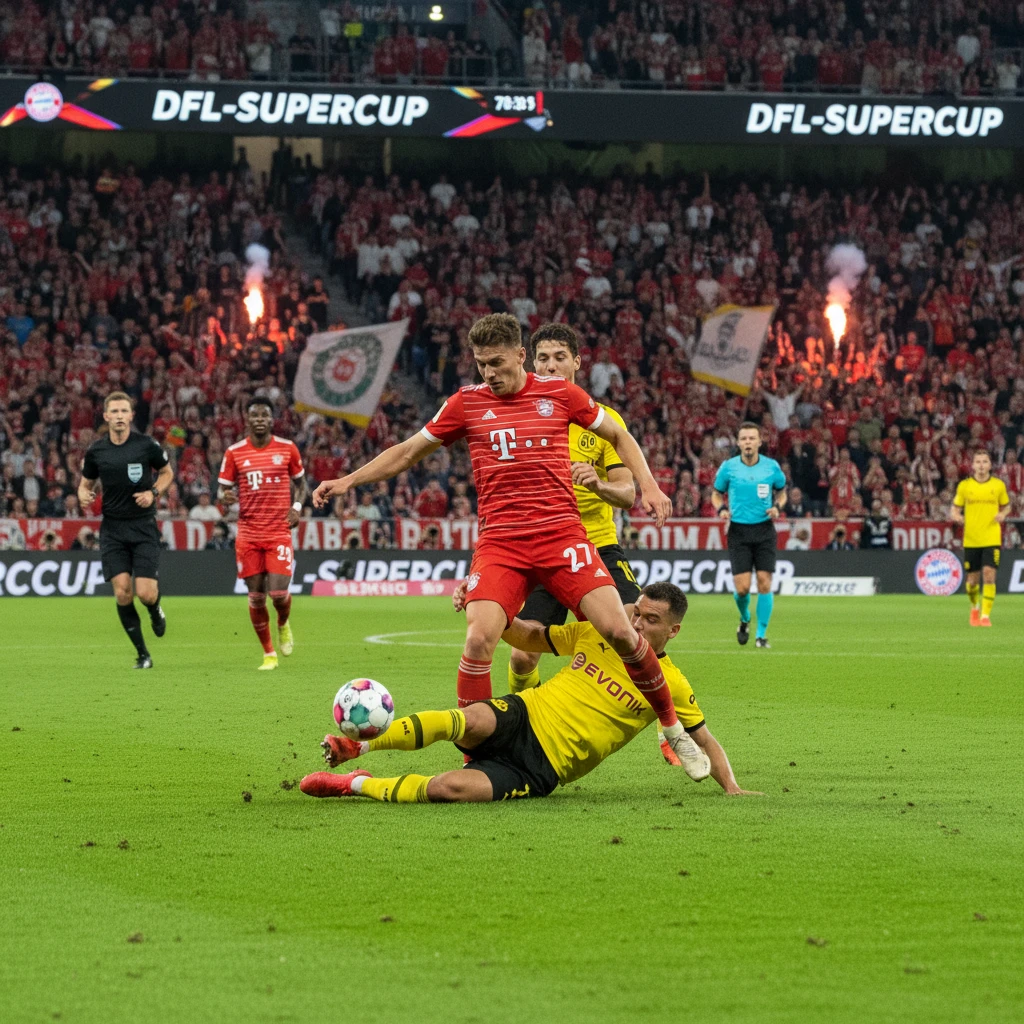 Hình ảnh các đội bóng tham dự Siêu Cúp Đức.