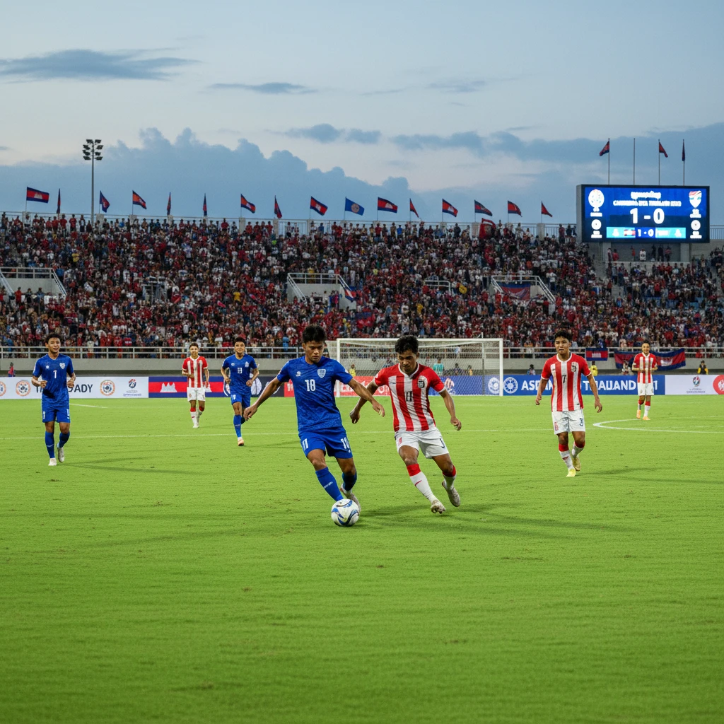 Hình ảnh đội tuyển U23 Campuchia thi đấu