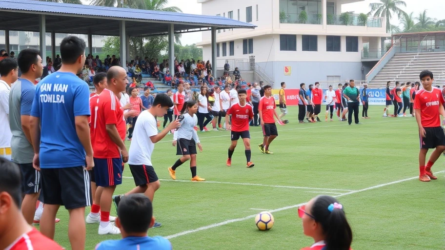 Hình ảnh giải đấu bóng đá địa phương