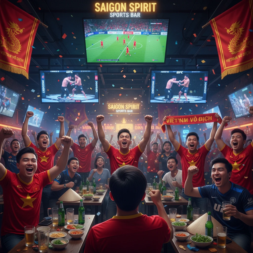 Hình ảnh người hâm mộ bóng đá và UFC