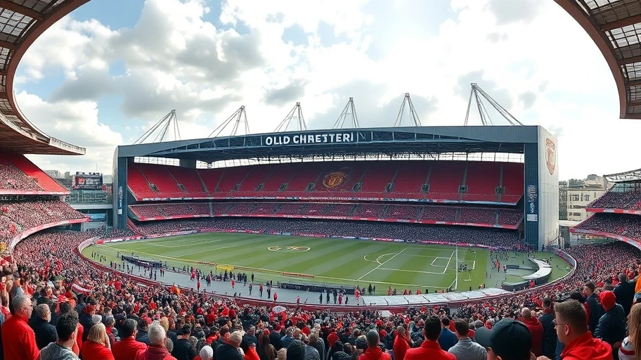 Hình ảnh sân Old Trafford của Manchester United