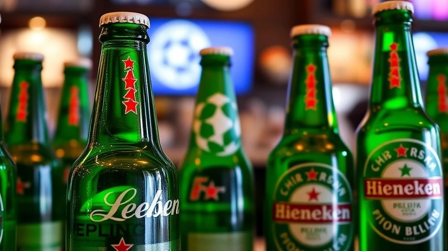 Hình ảnh thương hiệu Heineken và Champions League