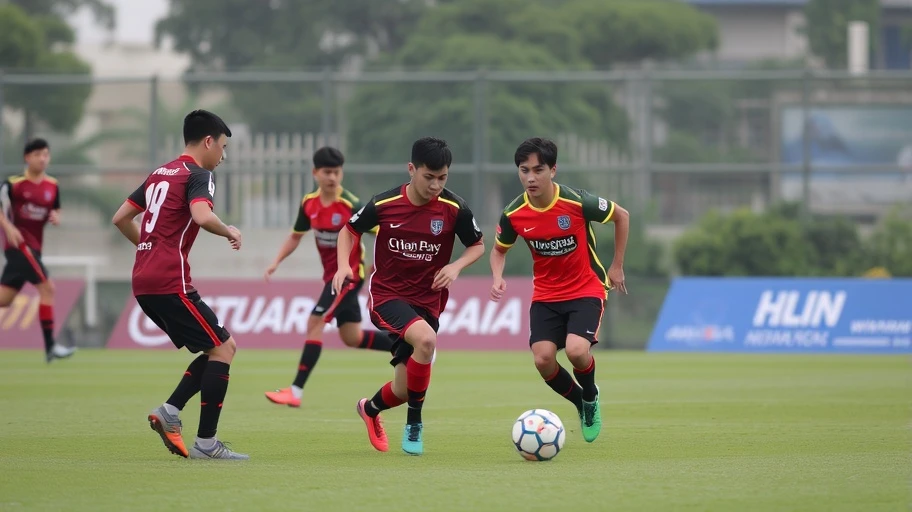 Hình ảnh trận đấu giao hữu trước mùa giải