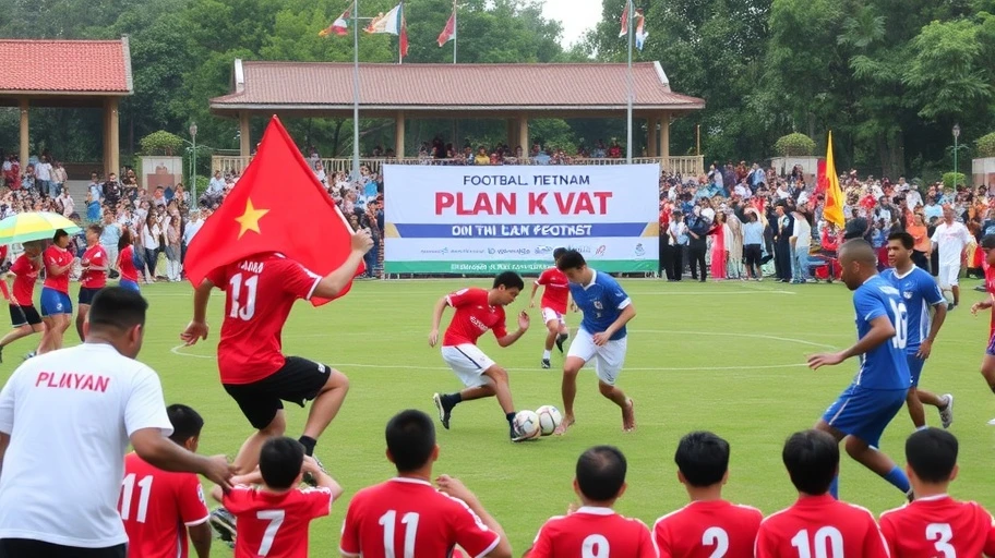 Hoạt động văn hóa bóng đá và âm nhạc tại Việt Nam.