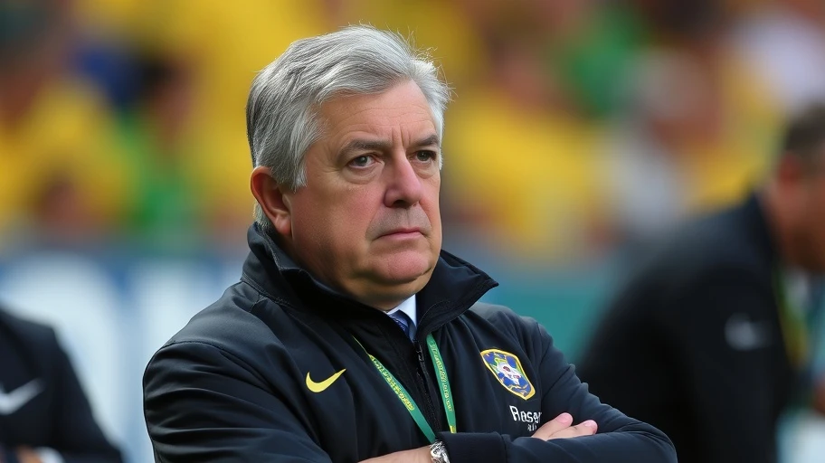 Huấn luyện viên Carlo Ancelotti quản lý đội tuyển Brazil.