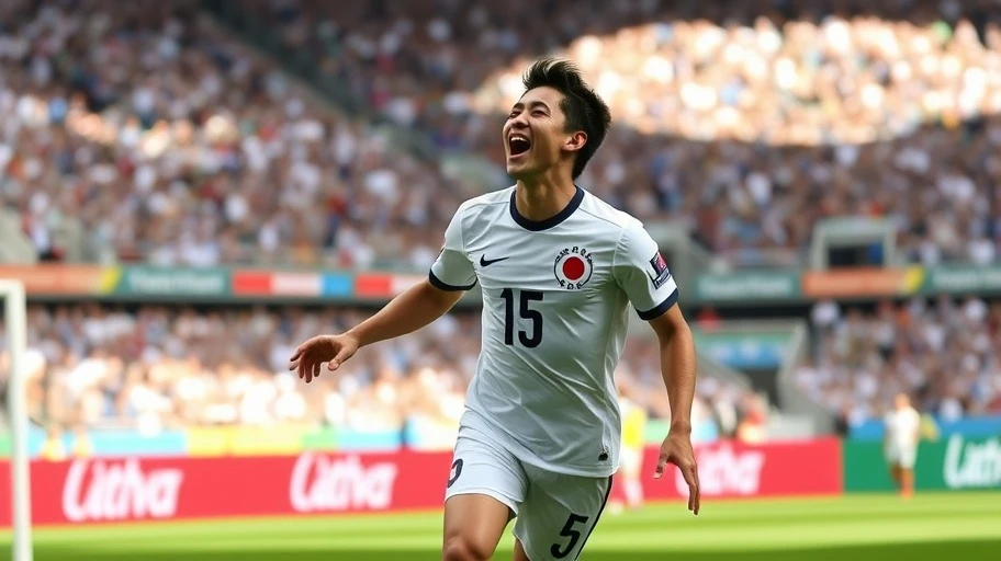 Keisuke Honda ăn mừng bàn thắng tại World Cup