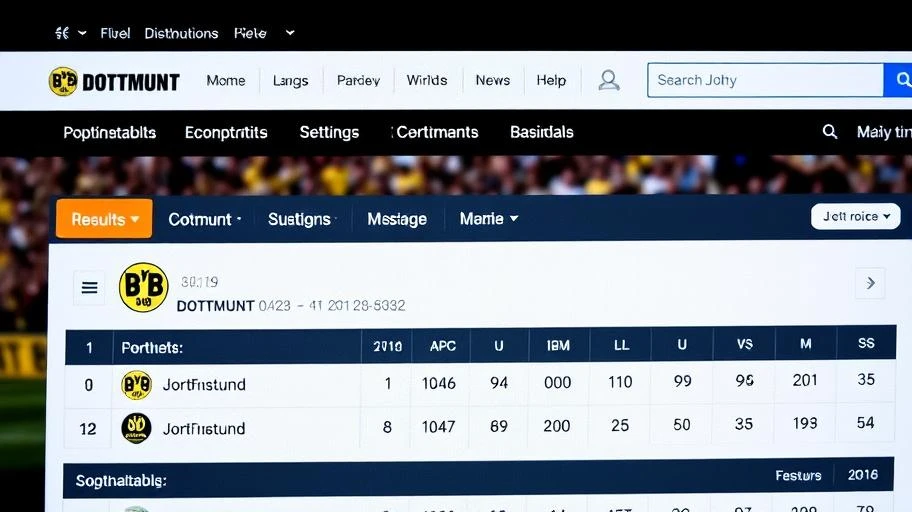 Kết quả bóng đá Dortmund trên trang thể thao uy tín