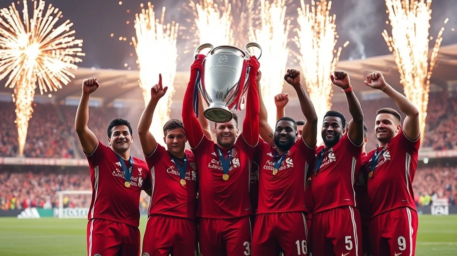 Liverpool nâng cao cúp vô địch Champions League 2019.