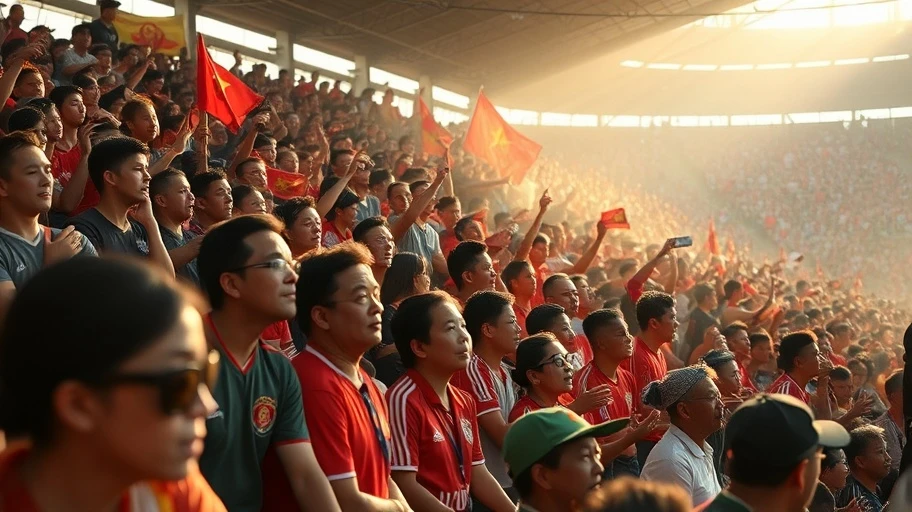 Người hâm mộ bóng đá cuồng nhiệt tại Việt Nam
