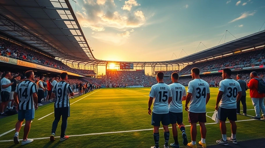 Người hâm mộ Juventus và Real Madrid trong sân bóng.