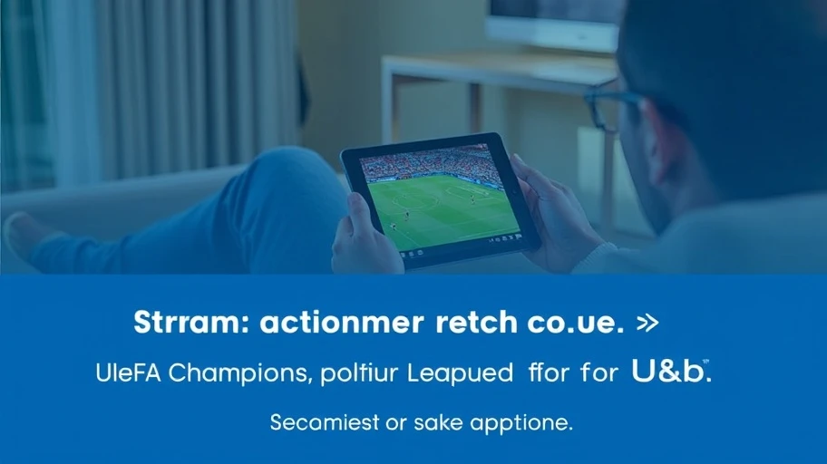 Người xem bóng đá Champions League trên máy tính bảng