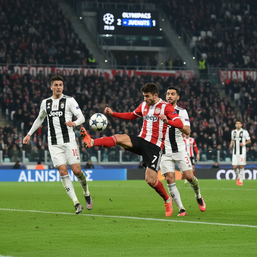 Olympiacos thi đấu với Juventus trong Champions League