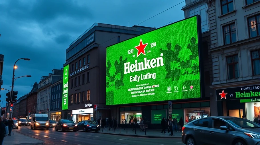 Quảng cáo bảng quảng cáo sáng tạo của Heineken