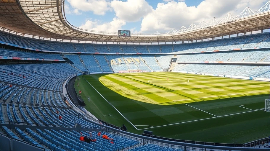 Sân vận động bóng đá tại Argentina trong trận đấu hạng Nhì.