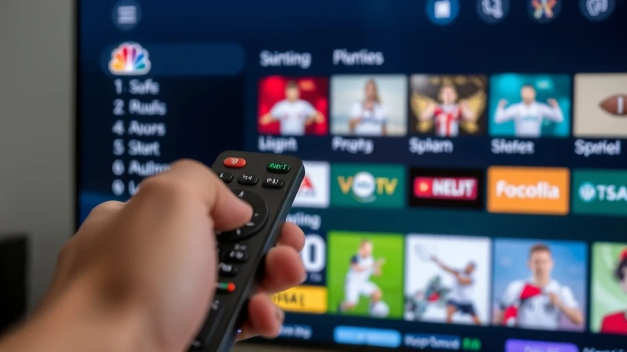 Tay cầm điều khiển từ xa chọn gói cước TV