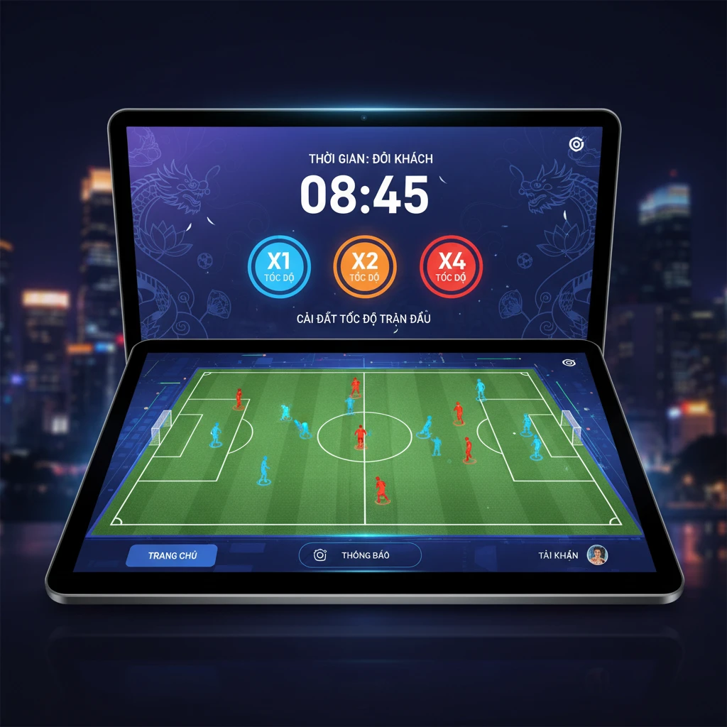 Thời gian và tốc độ trận đấu bóng đá SABA