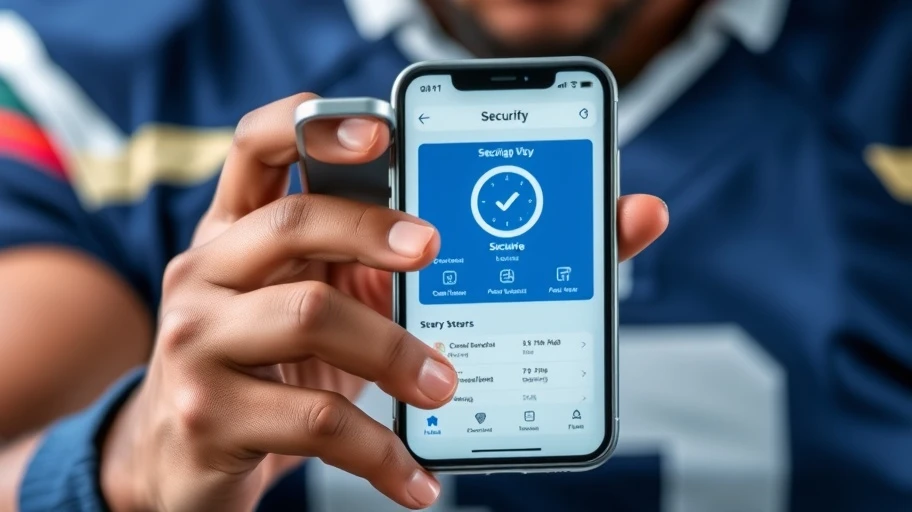 Ứng dụng bảo mật trên điện thoại của cầu thủ bóng đá